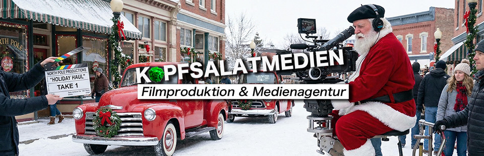 Frohe Weihnachten, eine schöne Weihnachtszeit und einen guten Rutsch in 2026 wünscht Ihre Filmproduktion aus Karlsruhe. 
